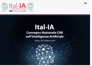 CINI – National Conference on Artificial Intelligence 18 March 2019 Rome