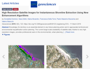 High Resolution Satellite Images for Instantaneous Shoreline Extraction Using New Enhancement Algorithms