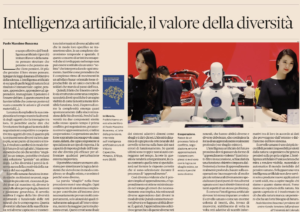 Il Sole 24 Ore – Intelligenza Artificiale, il Valore della Diversità