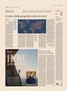 Il Sole 24 ore – Il valore della geografia contro il Covid  – Ma la carica virale non è da sottovalutare.