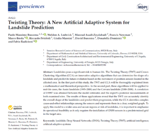 (Italiano) Geosciences: Twisting Theory: A New Artificial Adaptive System for Landslide Prediction